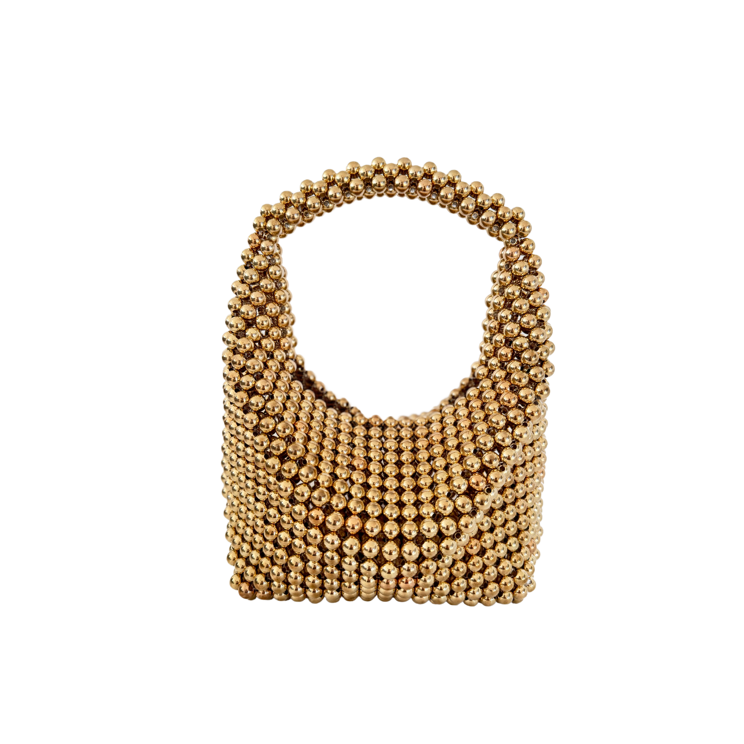 Helius Gold Beaded Handbag