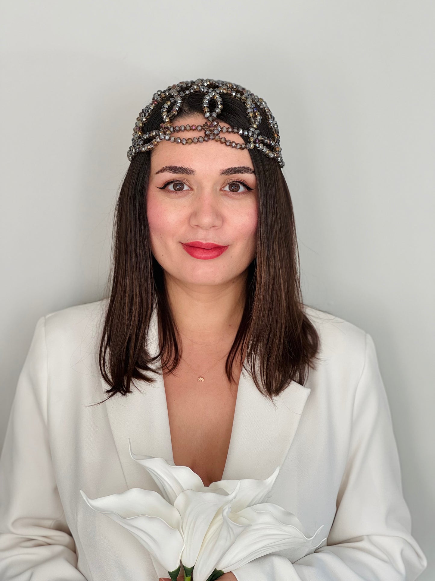 Hera Mocha Headpiece