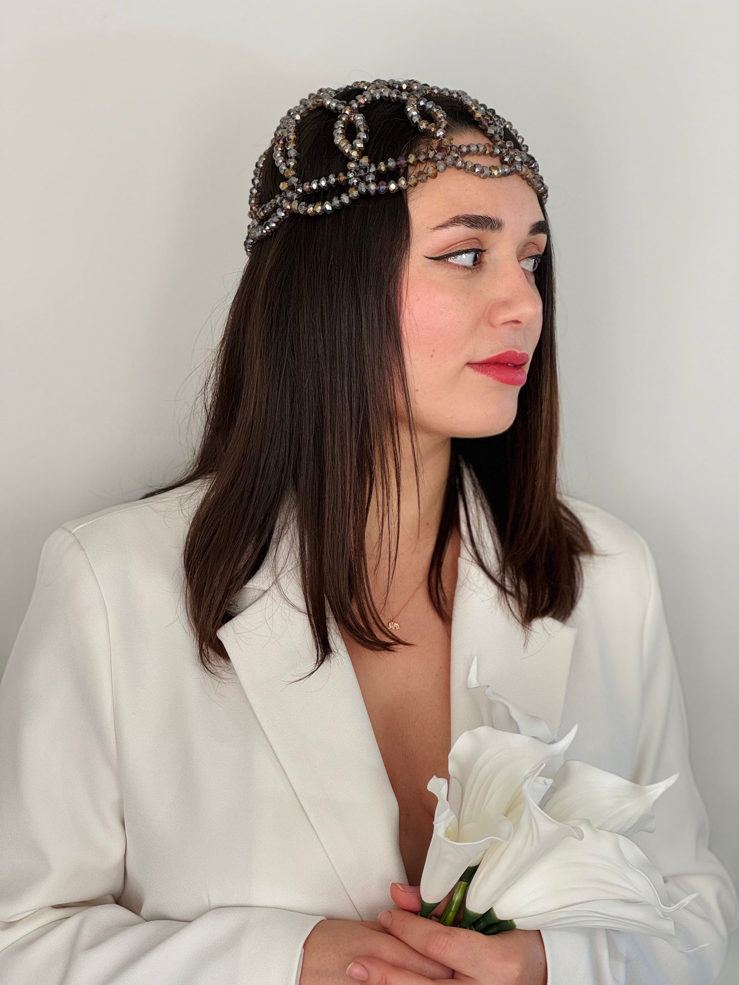 Hera Mocha Headpiece