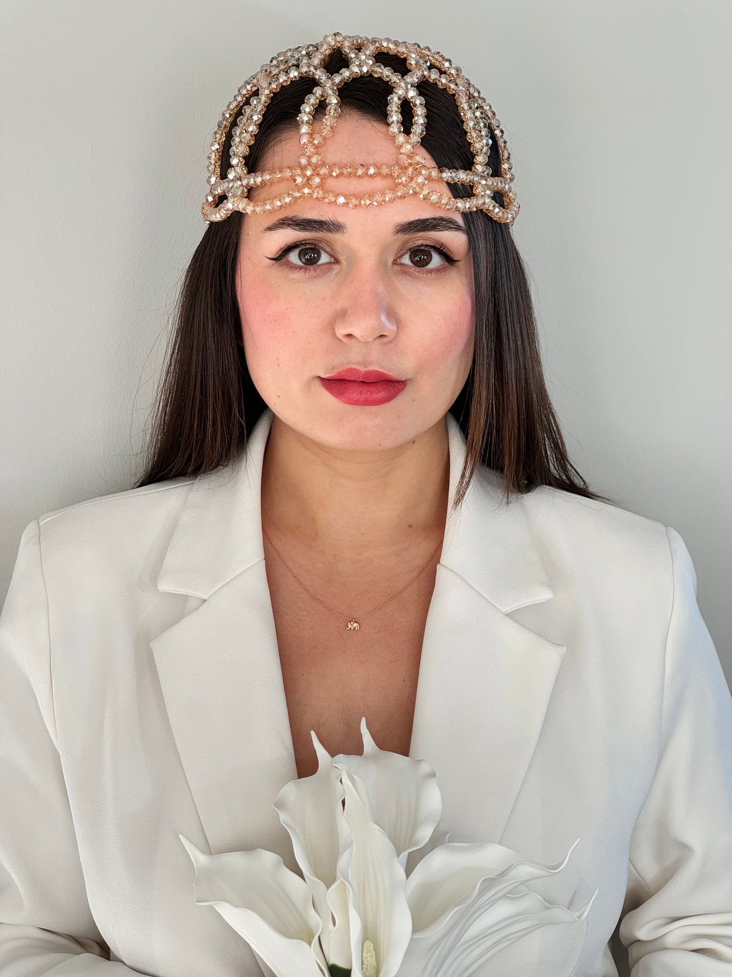 Theia Champagne Headpiece