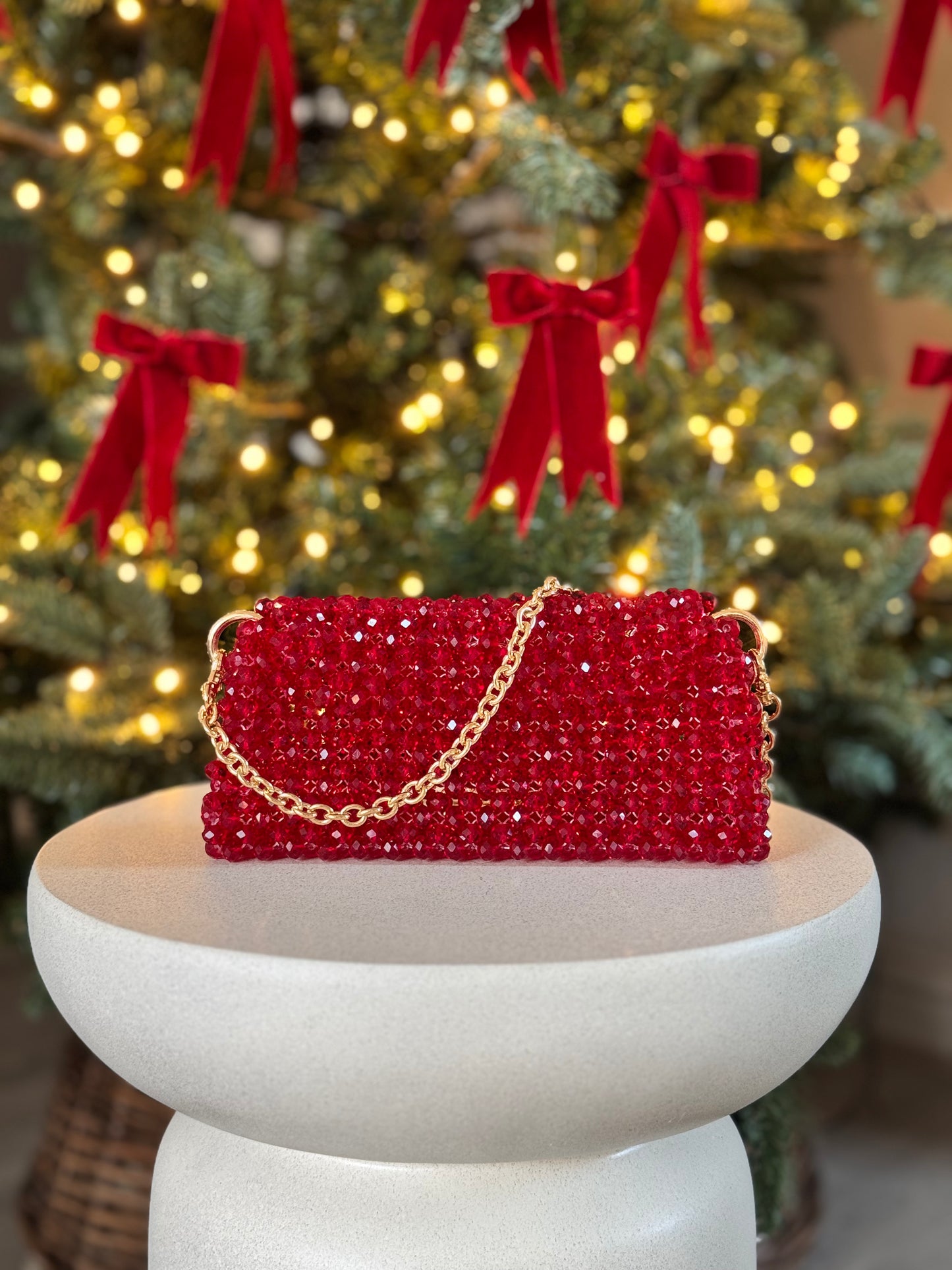 Scarlet Crystal Bag