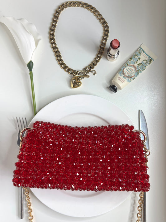 Scarlet Crystal Bag